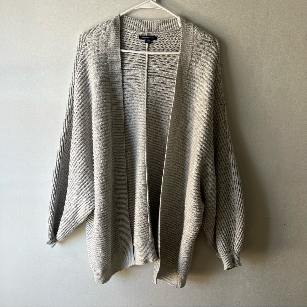 American Eagle Oversize Gray Cardigan Size L/XL